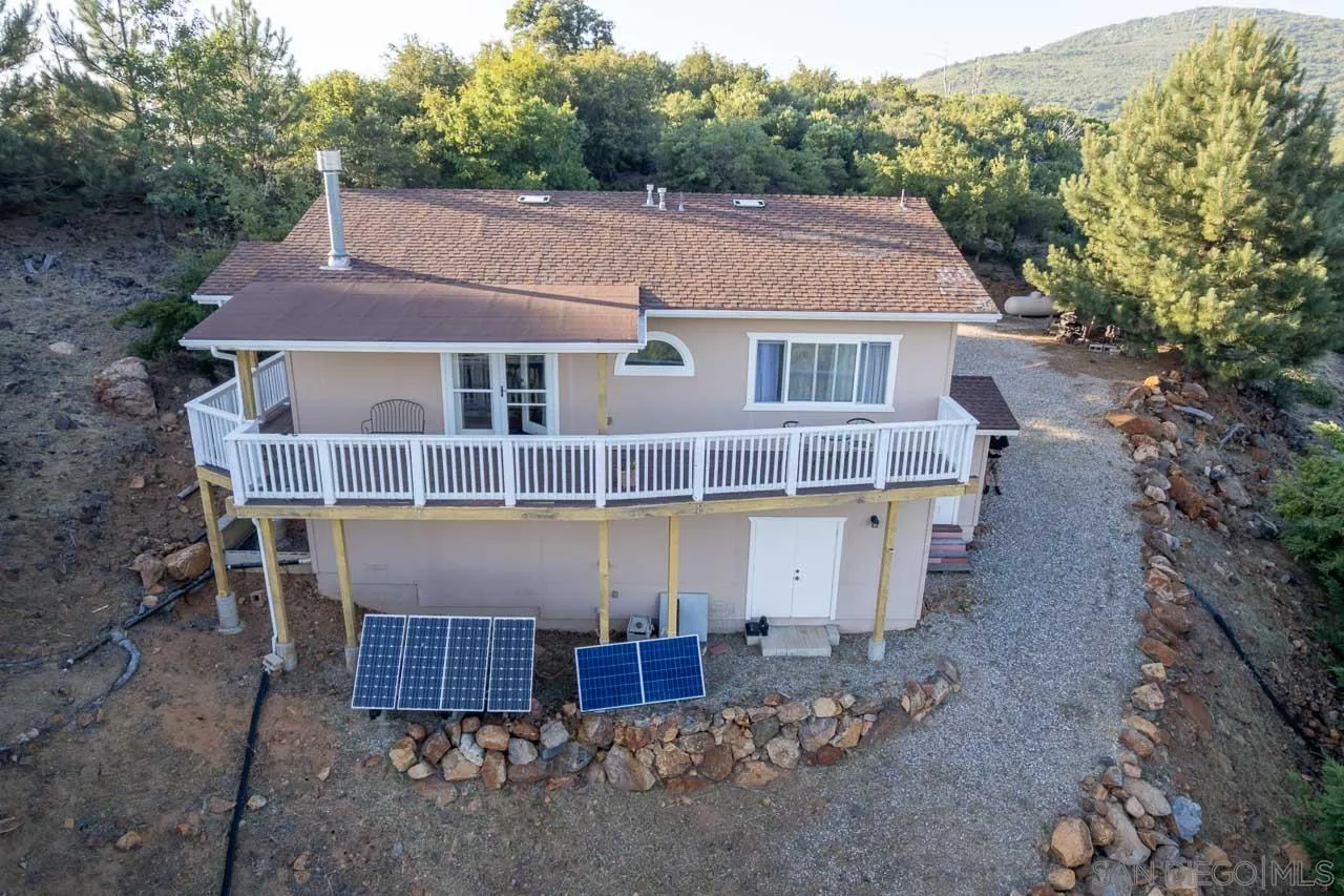 8048 High Hill Road Julian, CA 92036 - Photo 21 of 30 an aerial view of a house with a yard