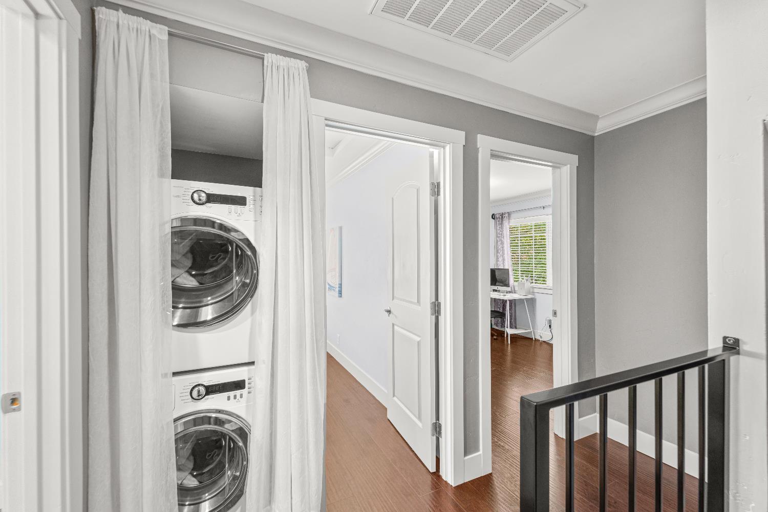 10835 Coloma Road, Unit 3 Rancho Cordova, CA 95670 - Photo 21 of 31 a view of a hallway and a washer and dryer