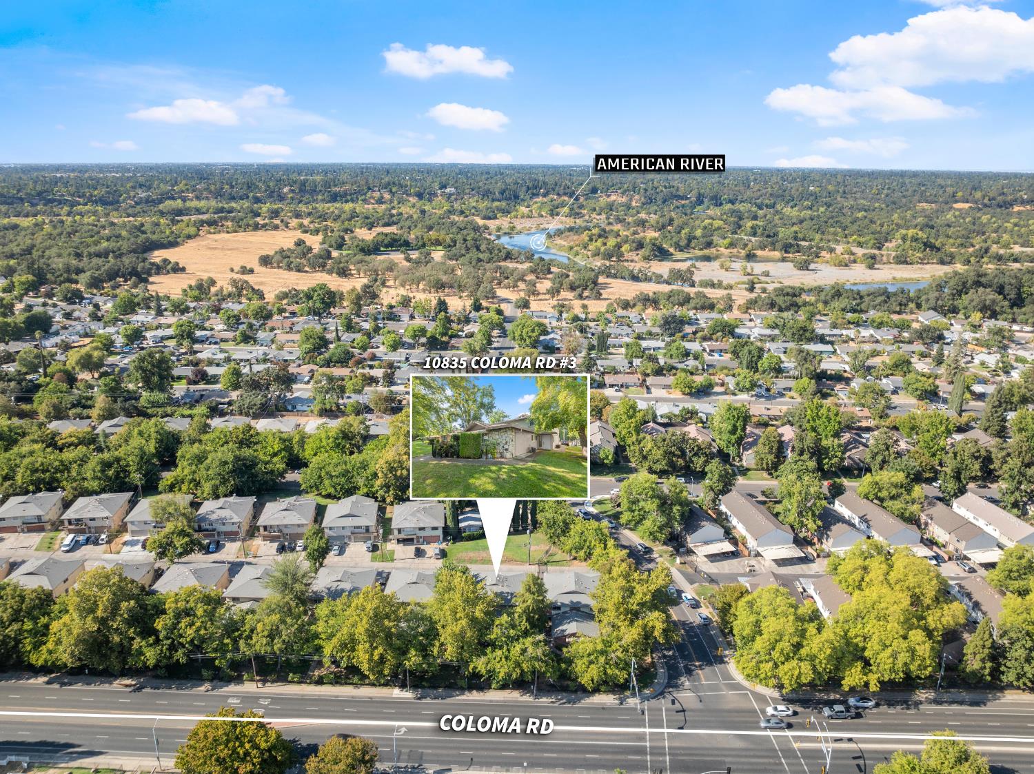 10835 Coloma Road, Unit 3 Rancho Cordova, CA 95670 - Photo 29 of 31 a view of a city