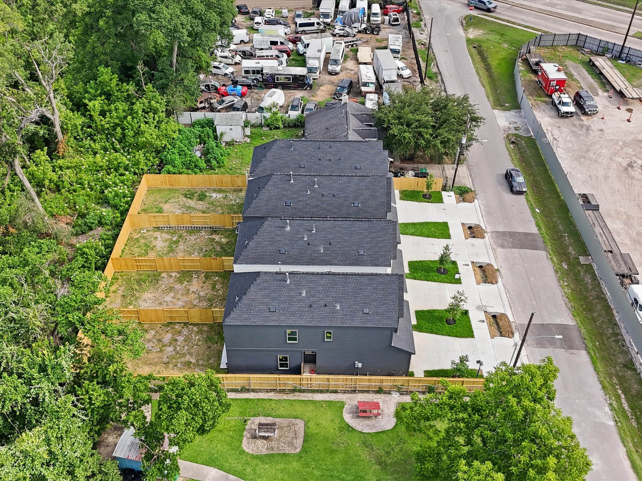 7416 Maxroy Street Houston, TX 77088 - Photo 40 of 41 a aerial view of a house with swimming pool