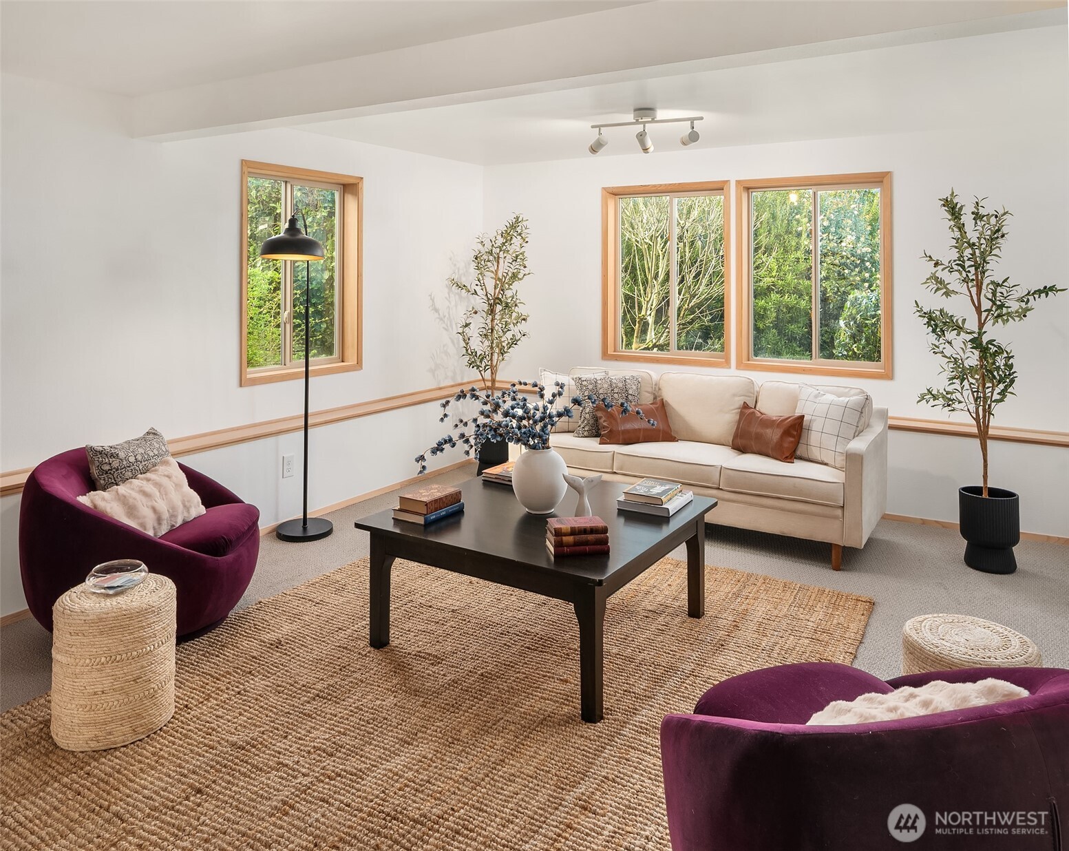 7010 Southwest Maury Park Road Vashon, WA 98070 - Photo 24 of 40 a living room with furniture and a window