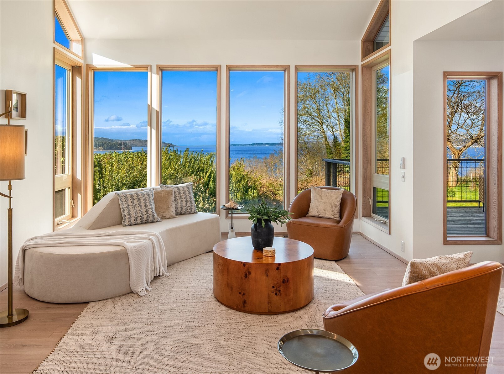 7010 Southwest Maury Park Road Vashon, WA 98070 - Photo 6 of 40 a living room with furniture and a large window