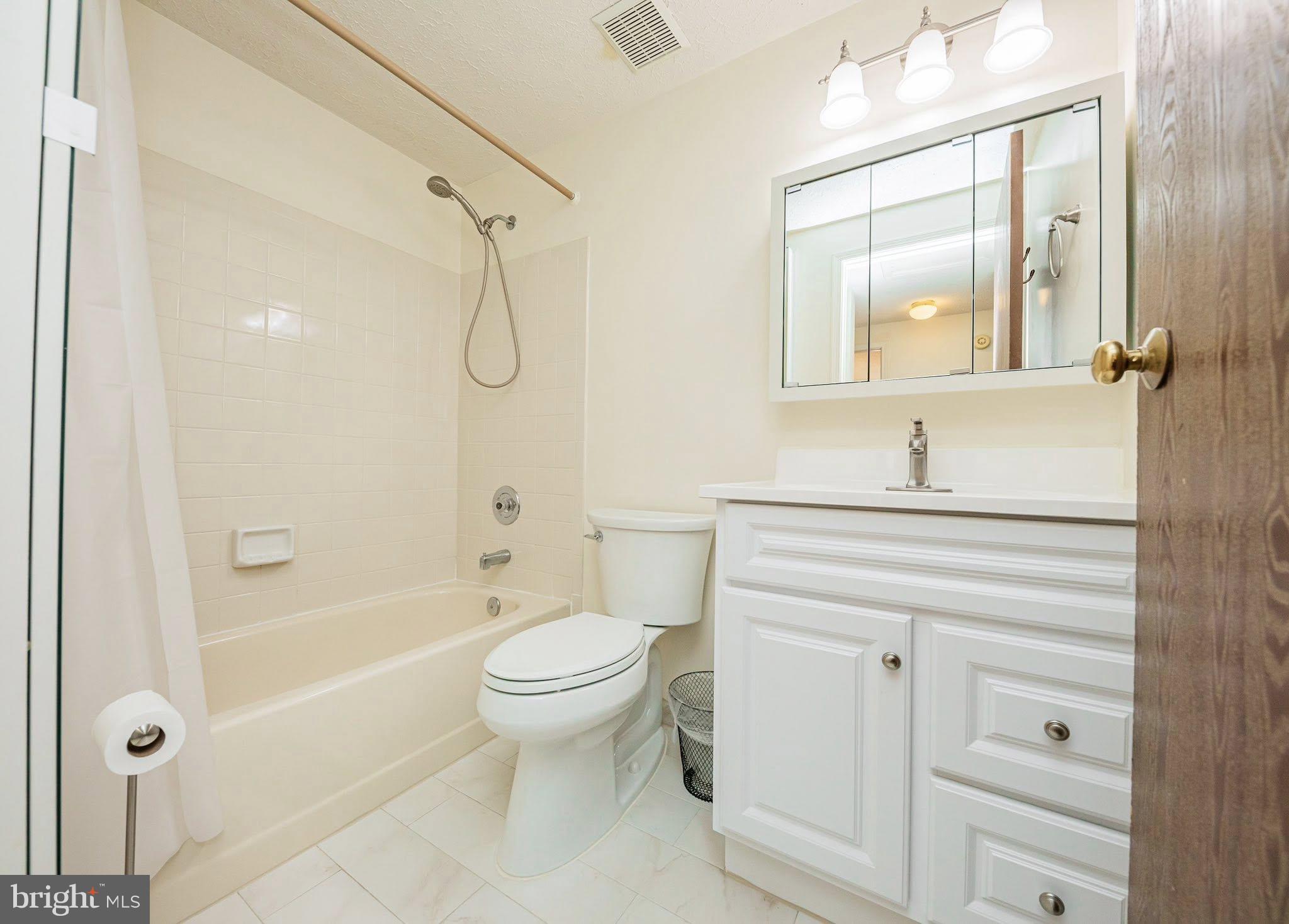 1803 East Beech Road Sterling, VA 20164 - Photo 22 of 38 a bathroom with a sink a toilet and shower