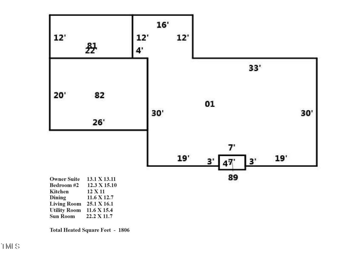 111 Ridge Road Butner, NC 27509 - Photo 31 of 31 111 Ridge Road Floor Plan
