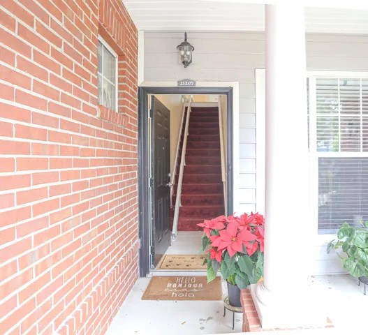 a front view of a house