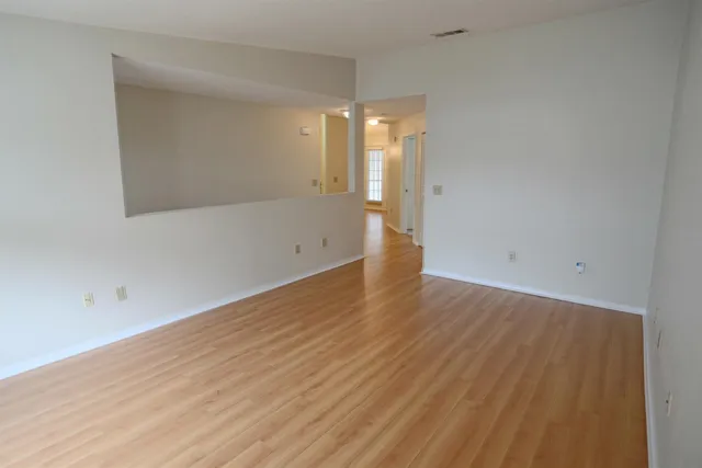 wooden floor in a room