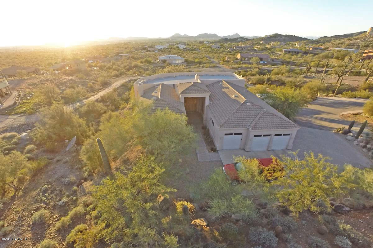 515 East Quartz Rock Road Phoenix, AZ 85085 - Photo 10 of 84 Aerial-Front View at Sunset