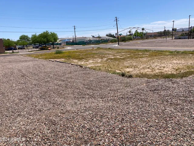 a view of a swimming pool with a yard