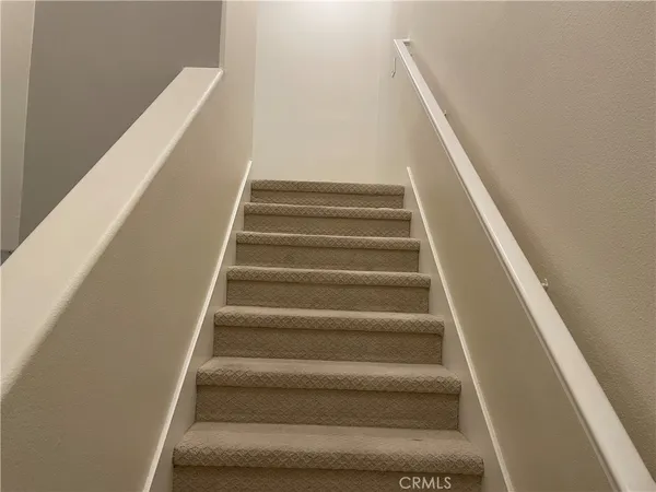 a view of stairs