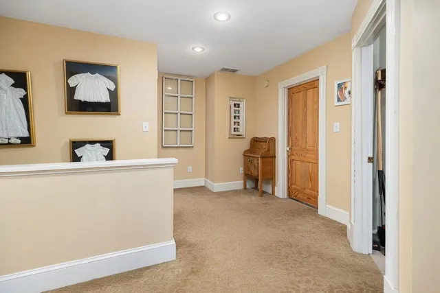 a bedroom with furniture and a bed