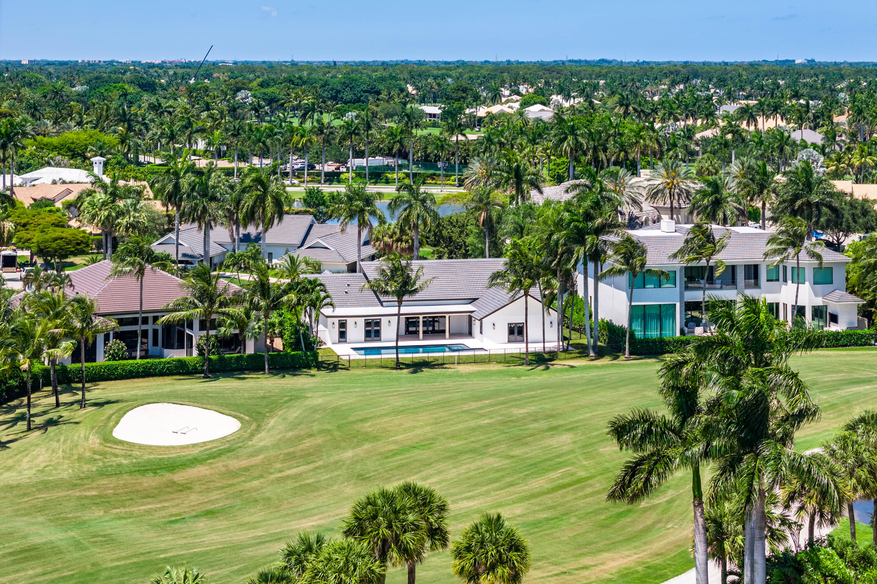 7536 Fenwick Place Boca Raton, FL 33496 - Photo 27 of 30 an aerial view of a house with swimming pool garden and mountain view