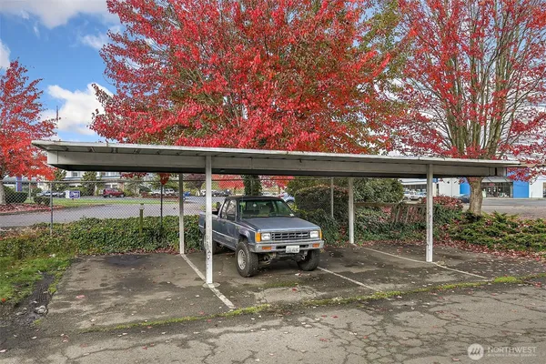 a car parked in front of a house