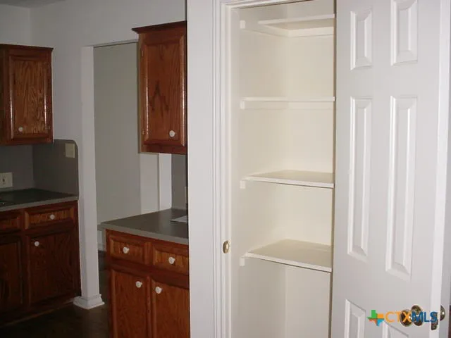 a close view of closet