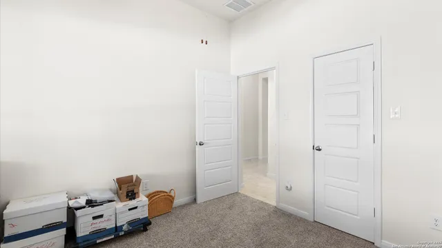 a room with storage and utility