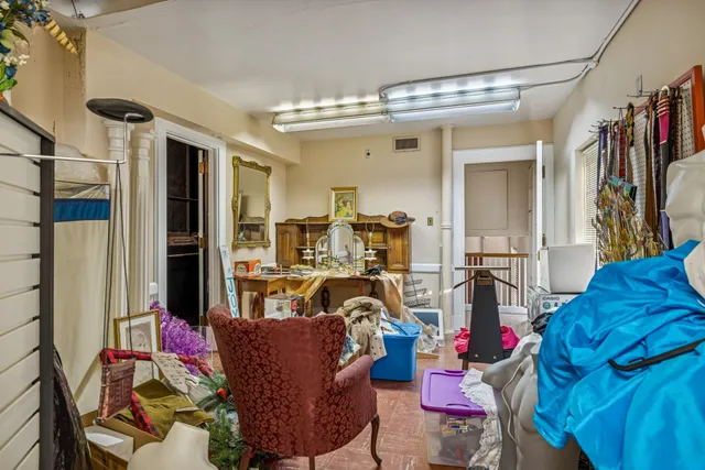 a view of storage and utility room