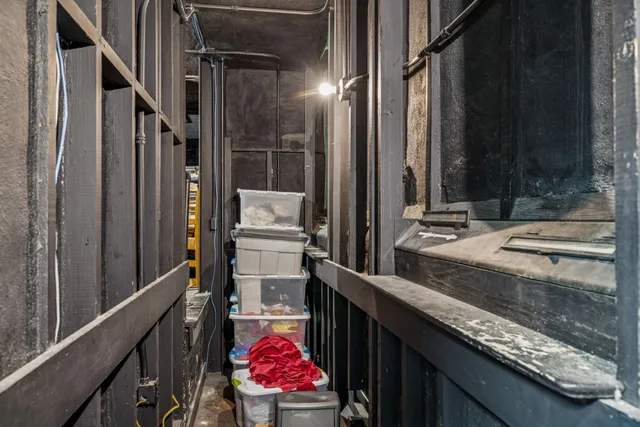 a view of storage and utility room