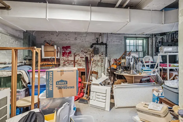 a view of storage and utility room