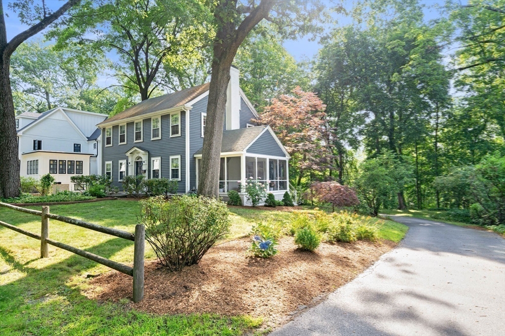 17 Colburn Road Wellesley, MA 02481 - Photo 30 of 30 a front view of a house with yard and green space
