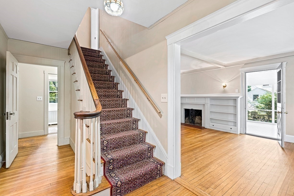 17 Colburn Road Wellesley, MA 02481 - Photo 3 of 30 a view of entryway and hall with wooden floor