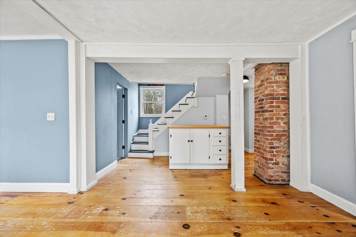 80 Skillin Road Cumberland, ME 04021 - Photo 12 of 37 Living room toward stairs