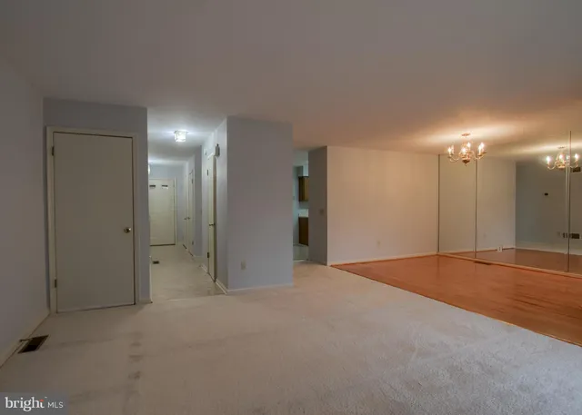 a view of empty room