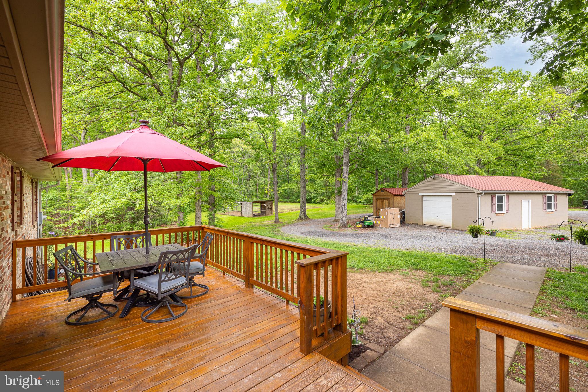 16492 Cox Mill Road Orange, VA 22960 - Photo 2 of 52 Rear deck, looking towards garage
