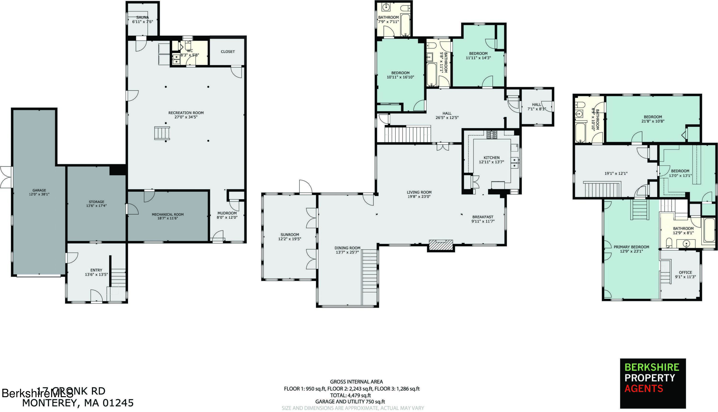 17 Cronk Road Monterey, MA 01245 - Photo 56 of 56 a en suite bathroom with a bathtub