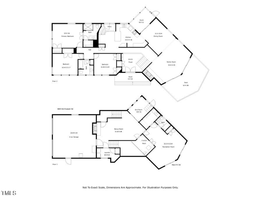 4809 Old Elizabeth Road Raleigh, NC 27616 - Photo 60 of 60 Floor Plan
