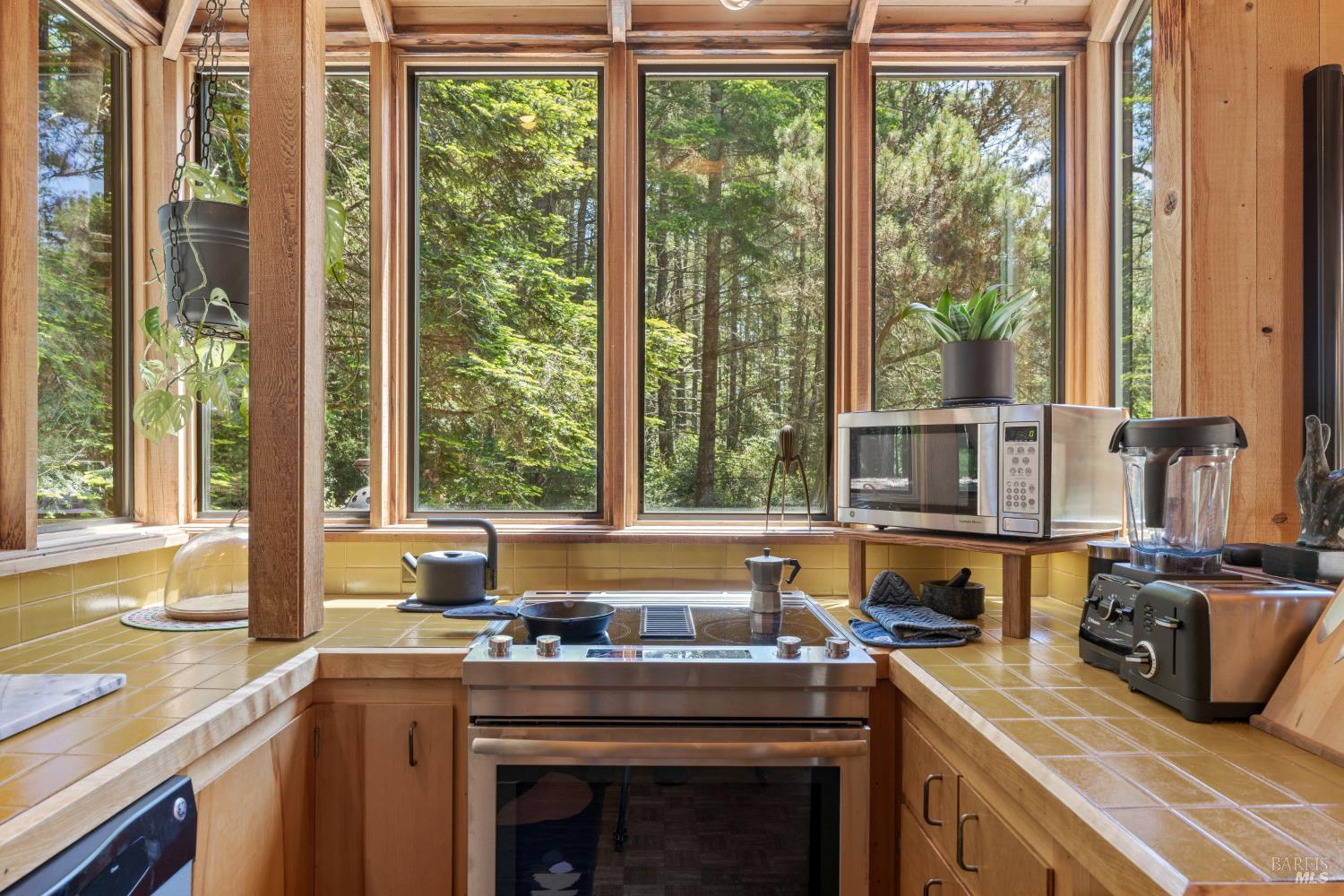 36778 Timber Ridge Road The Sea Ranch, CA 95497 - Photo 8 of 44 a kitchen with a stove a sink and a granite counter top