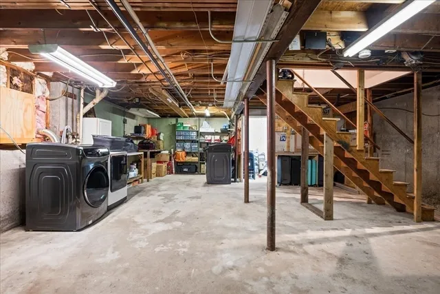 a view of a storage room