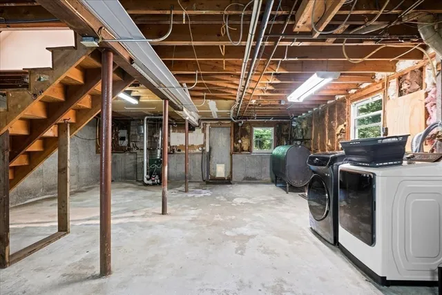 a view of a storage room