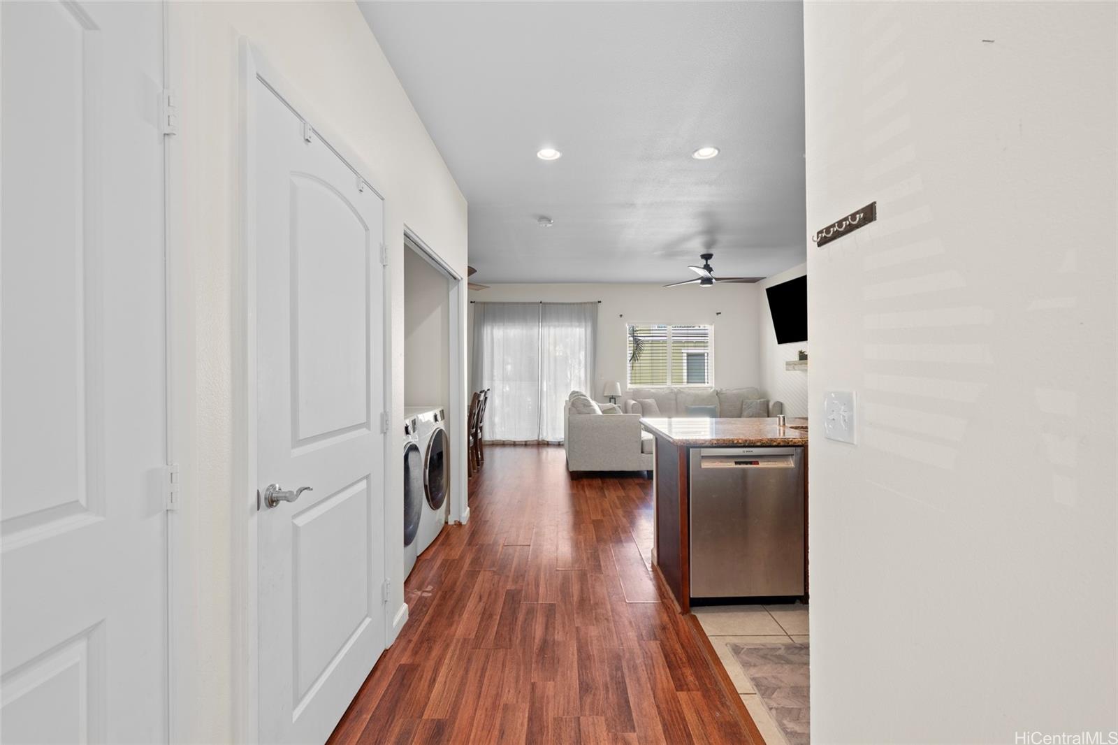 87-176 Maipalaoa Road, Unit D12 Waianae, HI 96792 - Photo 6 of 25 a living room with furniture and a wooden floor