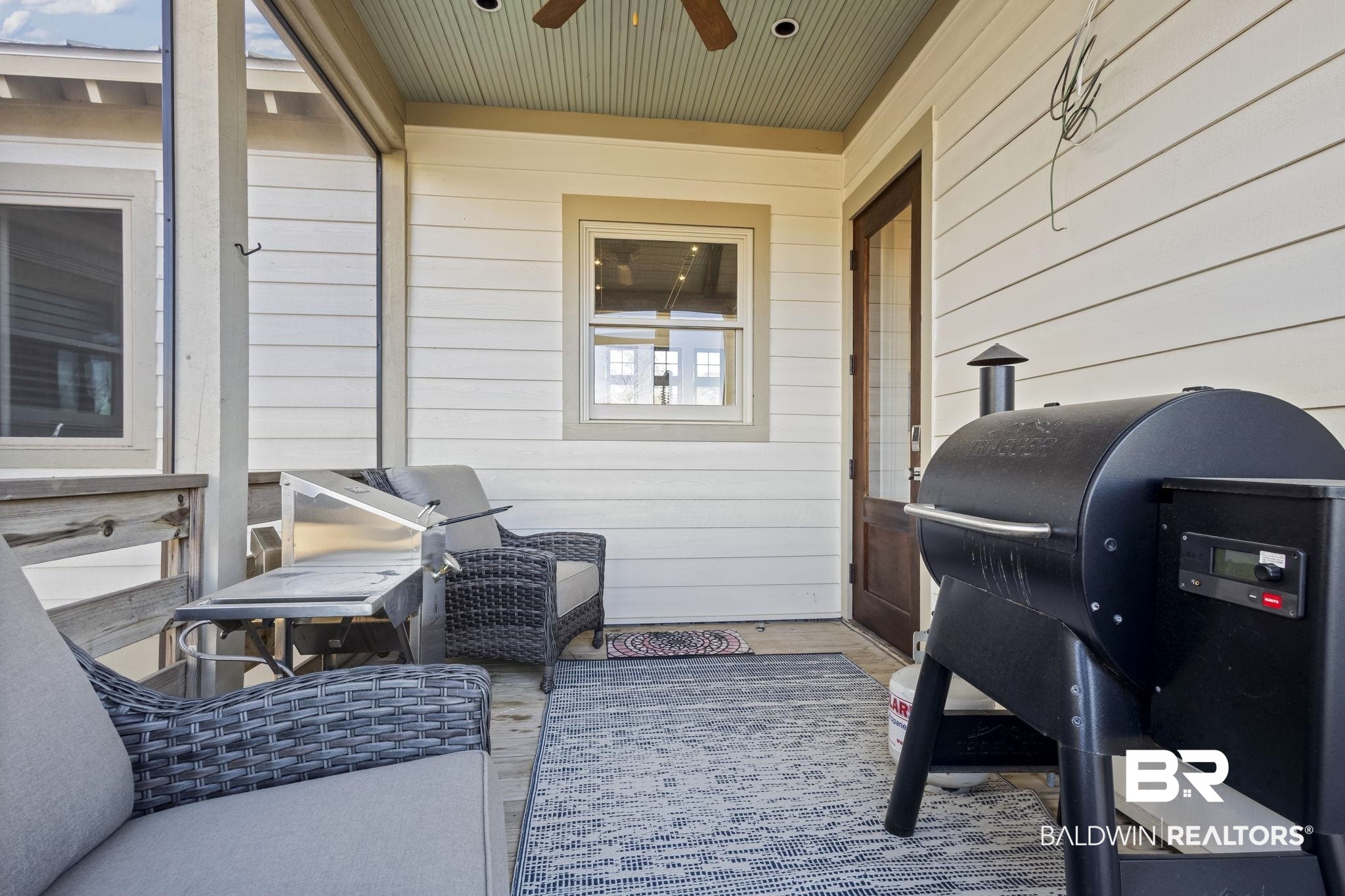 15020 River Road Fairhope, AL 36532 - Photo 34 of 59 View of patio / terrace with ceiling fan and a grill