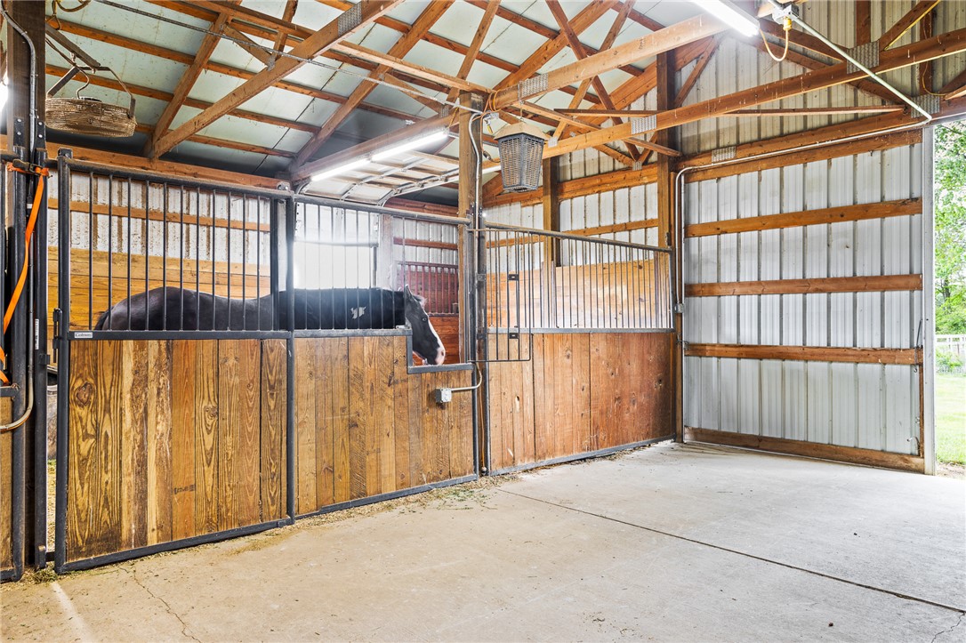 4222 Ramsey Road Springfield, OH 45502 - Photo 66 of 79 This spacious barn offers a welcoming home for equestrian companions with ample room and easy outdoor access.