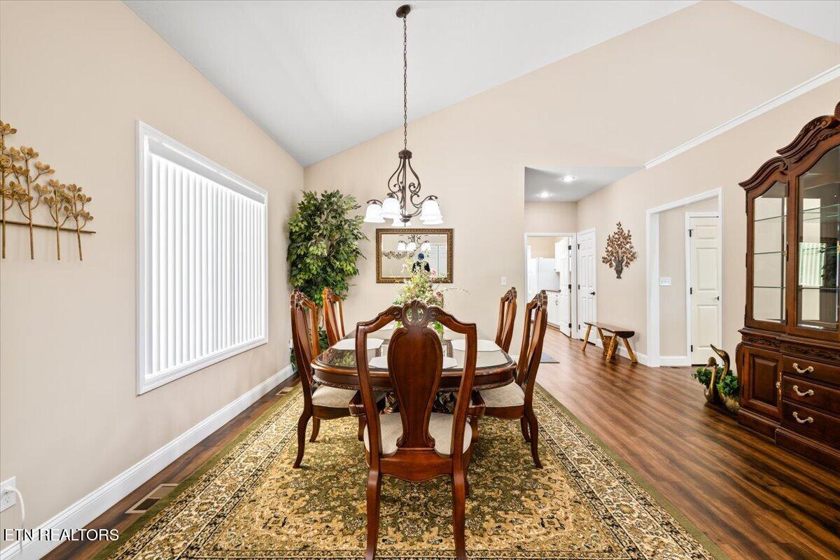 1380 East Norris Point Road La Follette, TN 37766 - Photo 37 of 54 Dining Room Table From Near Front Door