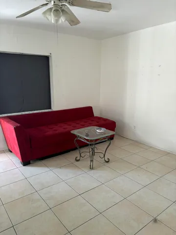 a room with furniture