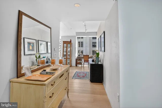 a view of living room with furniture and a window