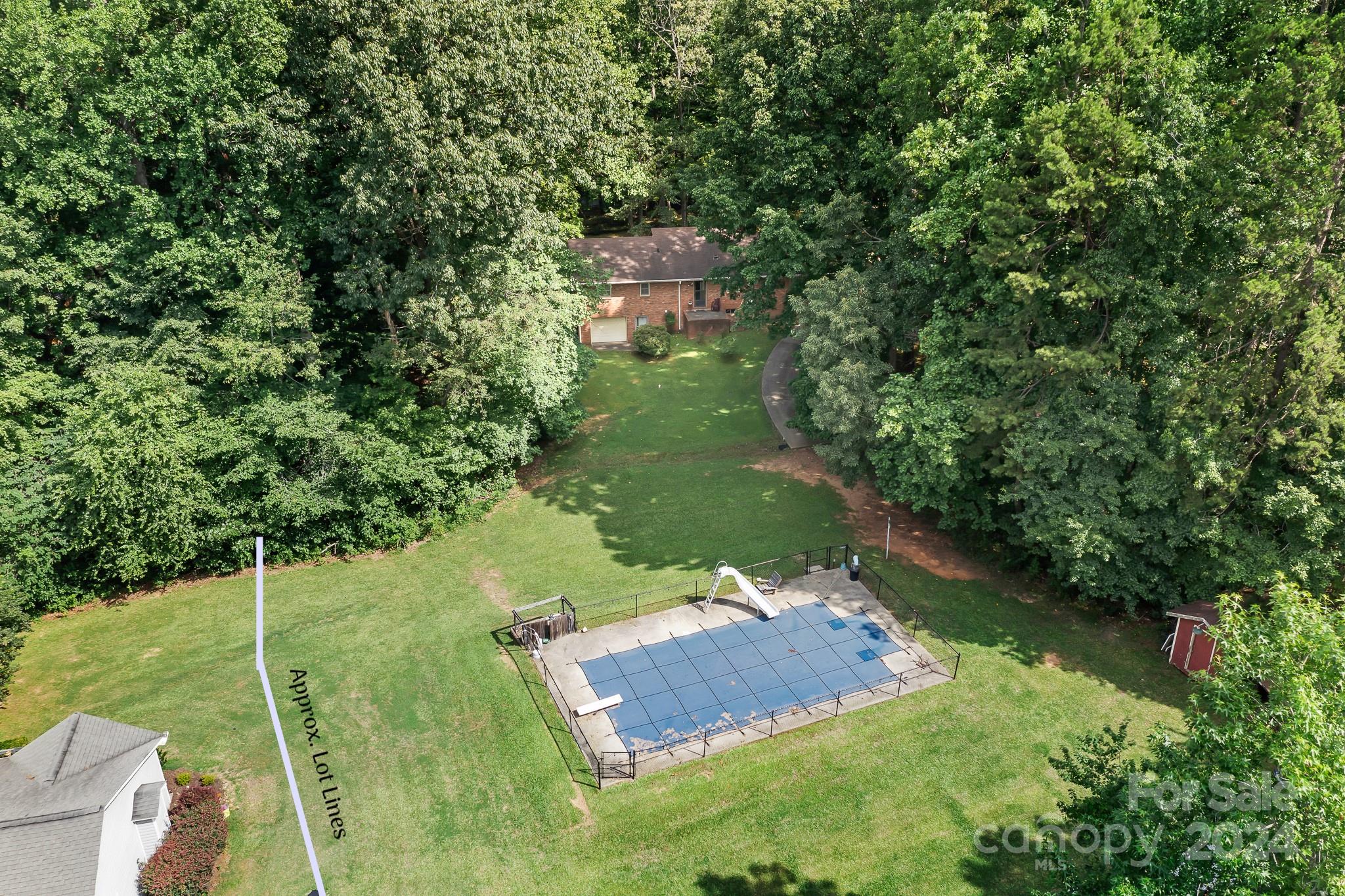 918 Blacksnake Road Stanley, NC 28164 - Photo 30 of 41 a aerial view of a house with a yard