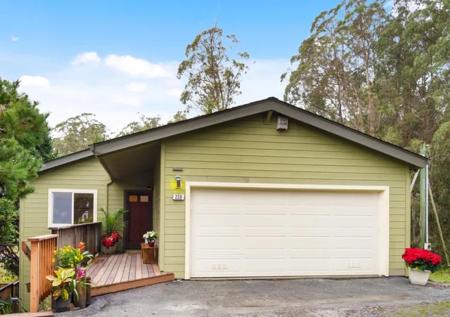 a front view of a house