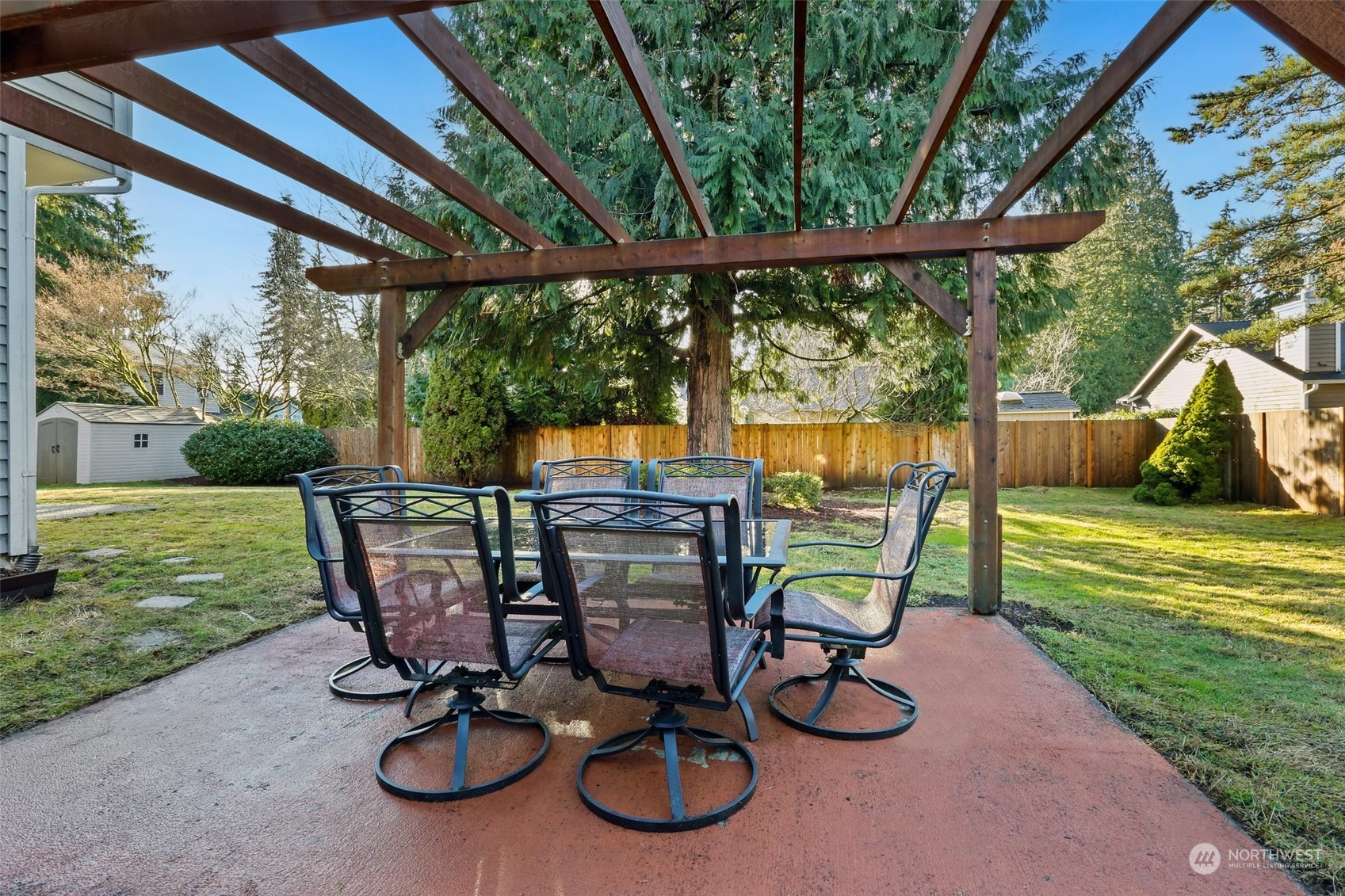 3004 170th Place Southeast Bothell, WA 98012 - Photo 24 of 25 a view of a swimming pool and outdoor seating