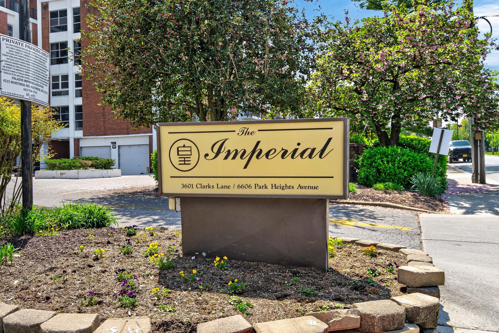 3601 Clarks Lane, Unit 418 Baltimore, MD 21215 - Photo 2 of 28 a sign that is on the side of a building