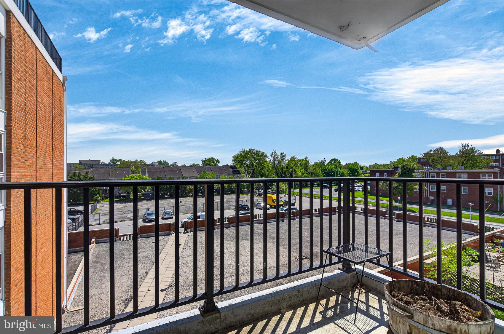 3601 Clarks Lane, Unit 418 Baltimore, MD 21215 - Photo 22 of 28 a view of city from a balcony