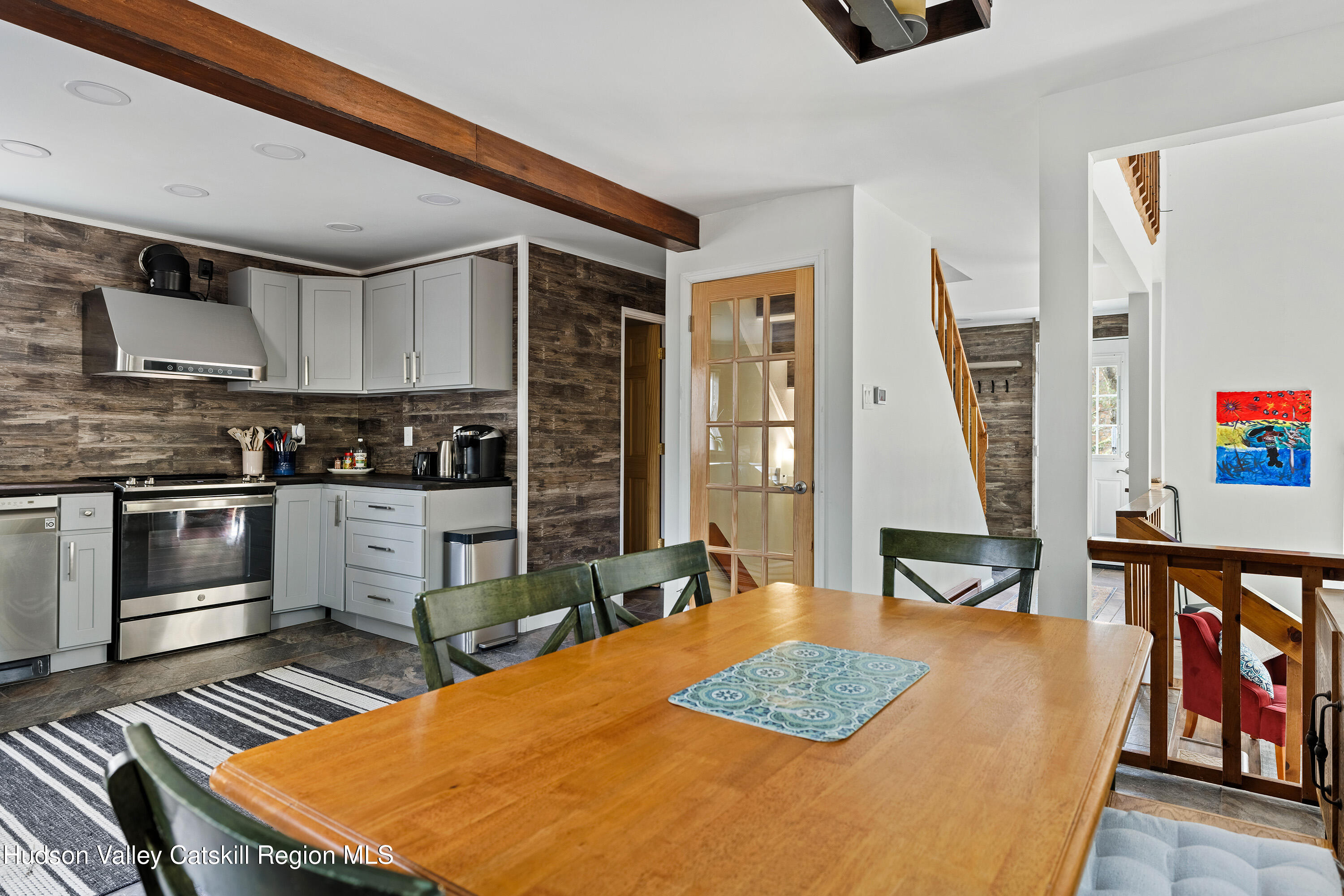 150 Vining Road Windham, NY 12496 - Photo 16 of 49 a kitchen with stainless steel appliances granite countertop a stove a sink and a refrigerator