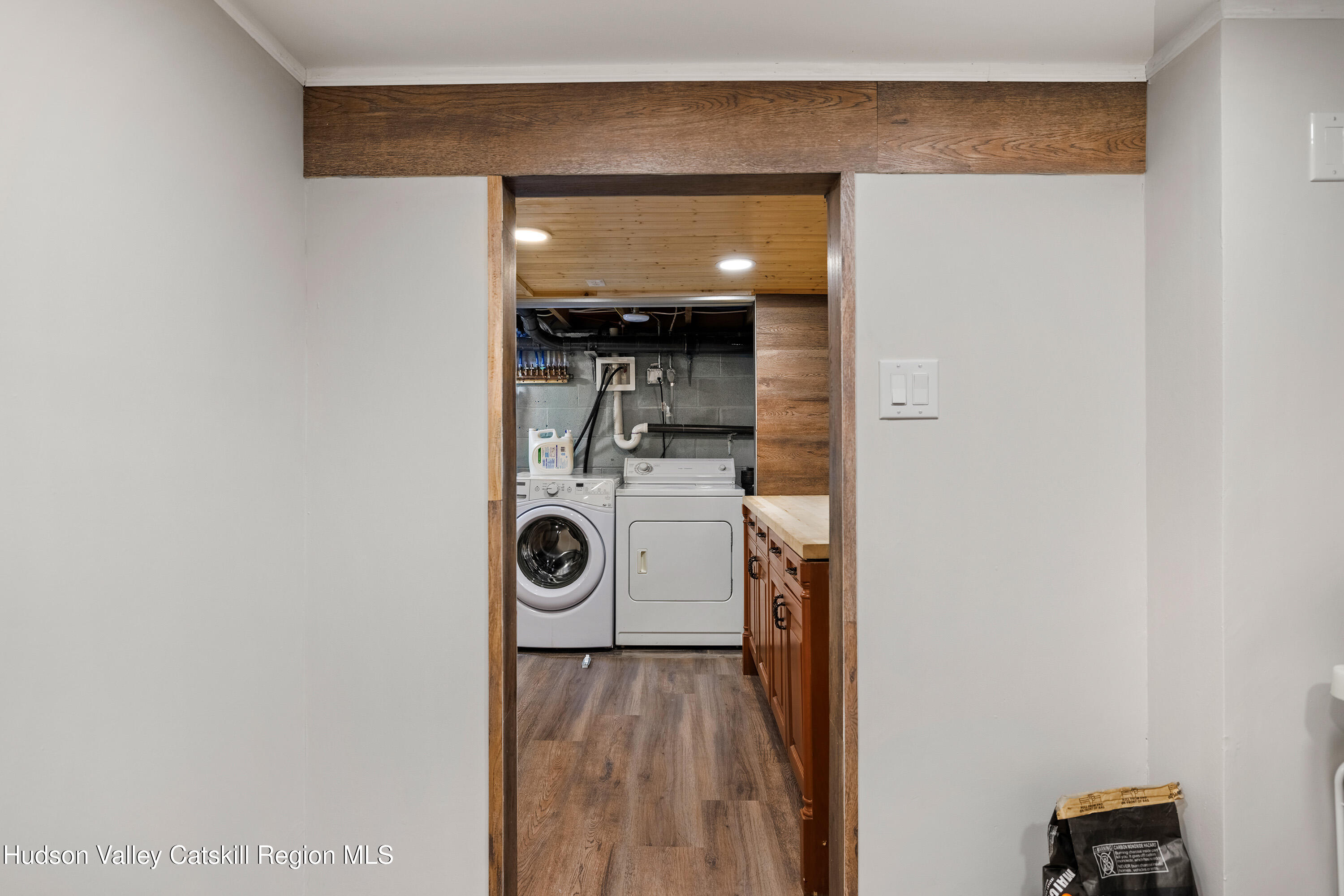 150 Vining Road Windham, NY 12496 - Photo 35 of 49 a view of a storage & utility room with washer and dryer