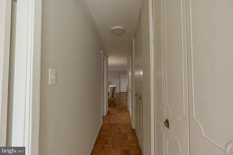 a view of a hallway with a elevator