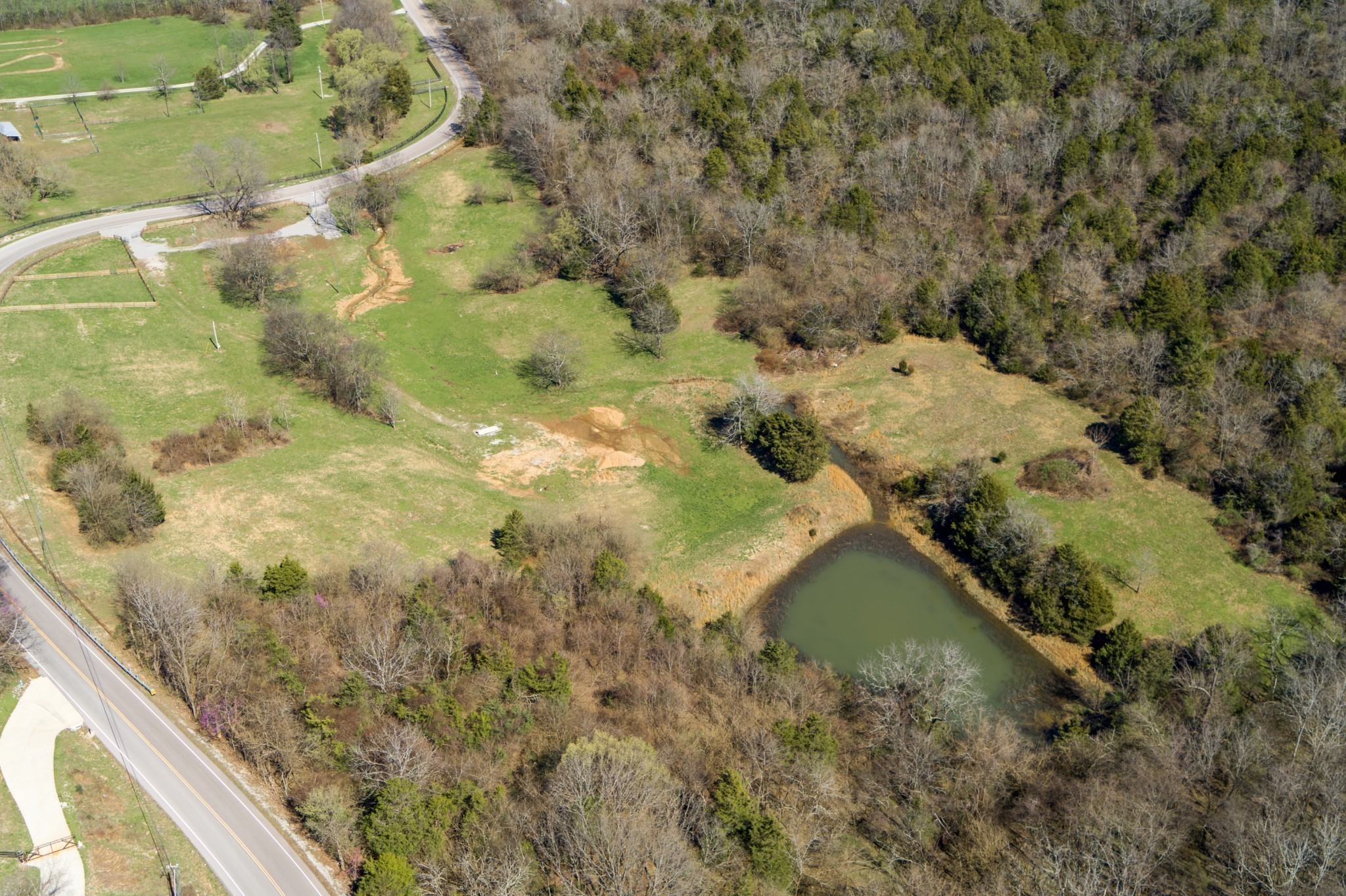 6876 Giles Hill Road College Grove, TN 37046 - Photo 21 of 24 a bird view of a house