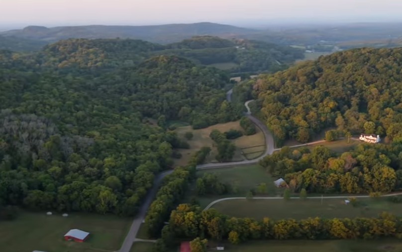 6876 Giles Hill Road College Grove, TN 37046 - Photo 10 of 24 an aerial view of residential house with outdoor space