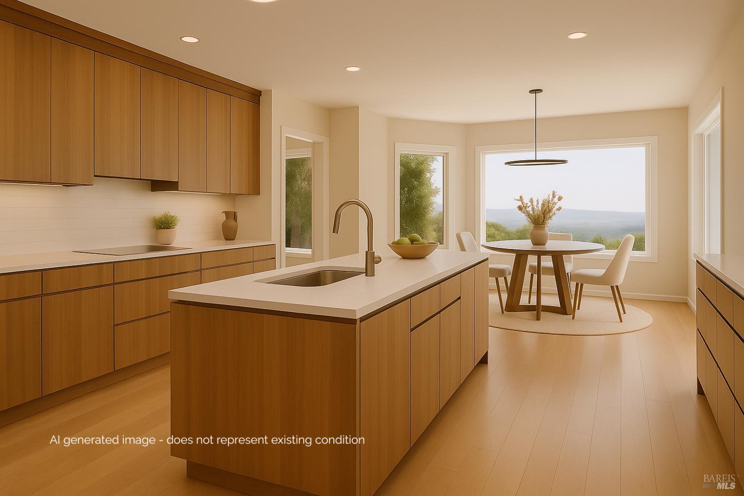 4133 Orr Ranch Road Santa Rosa, CA 95404 - Photo 16 of 50 a kitchen with kitchen island granite countertop a sink stove and cabinets