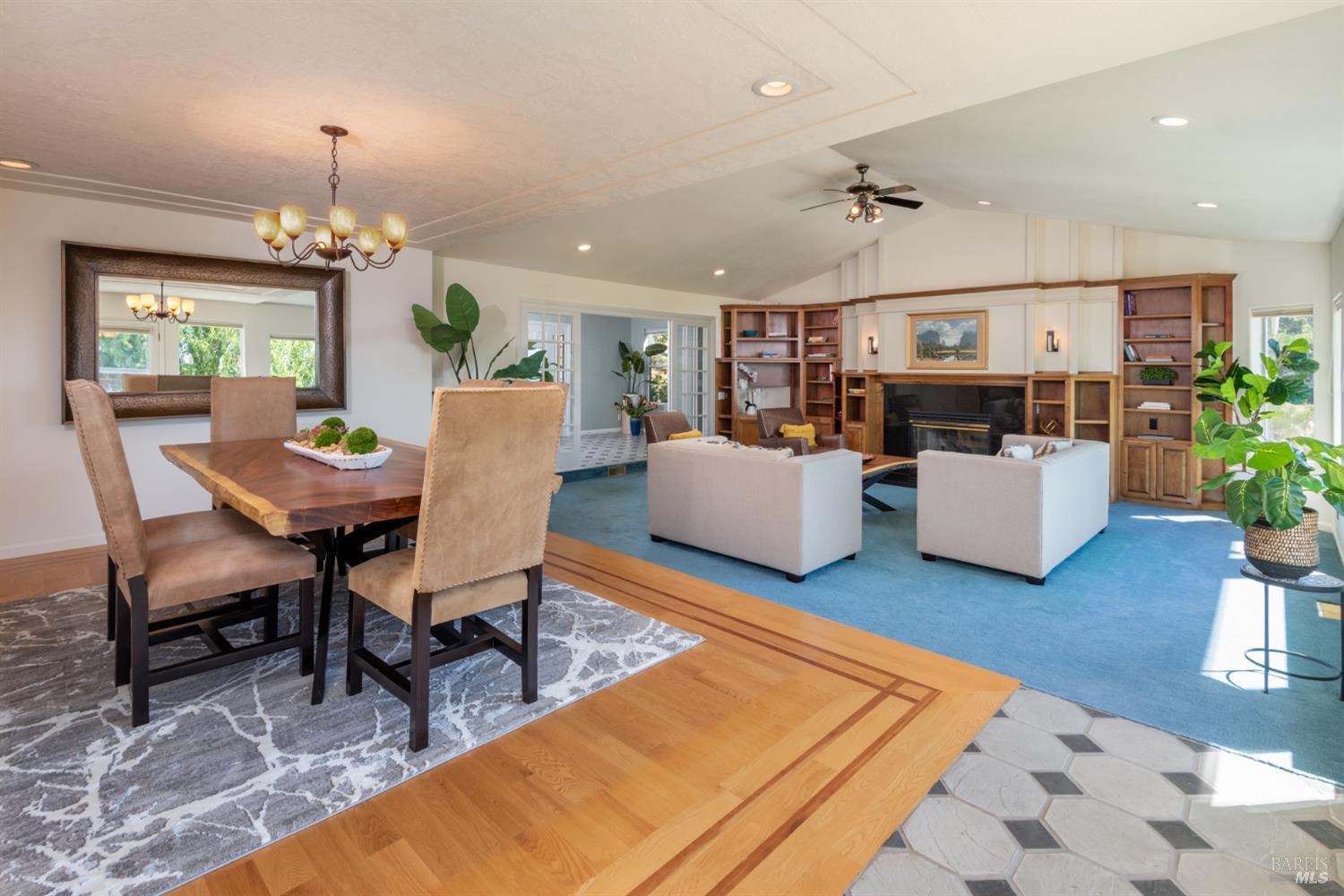 4133 Orr Ranch Road Santa Rosa, CA 95404 - Photo 22 of 50 a living room with furniture and a dining table