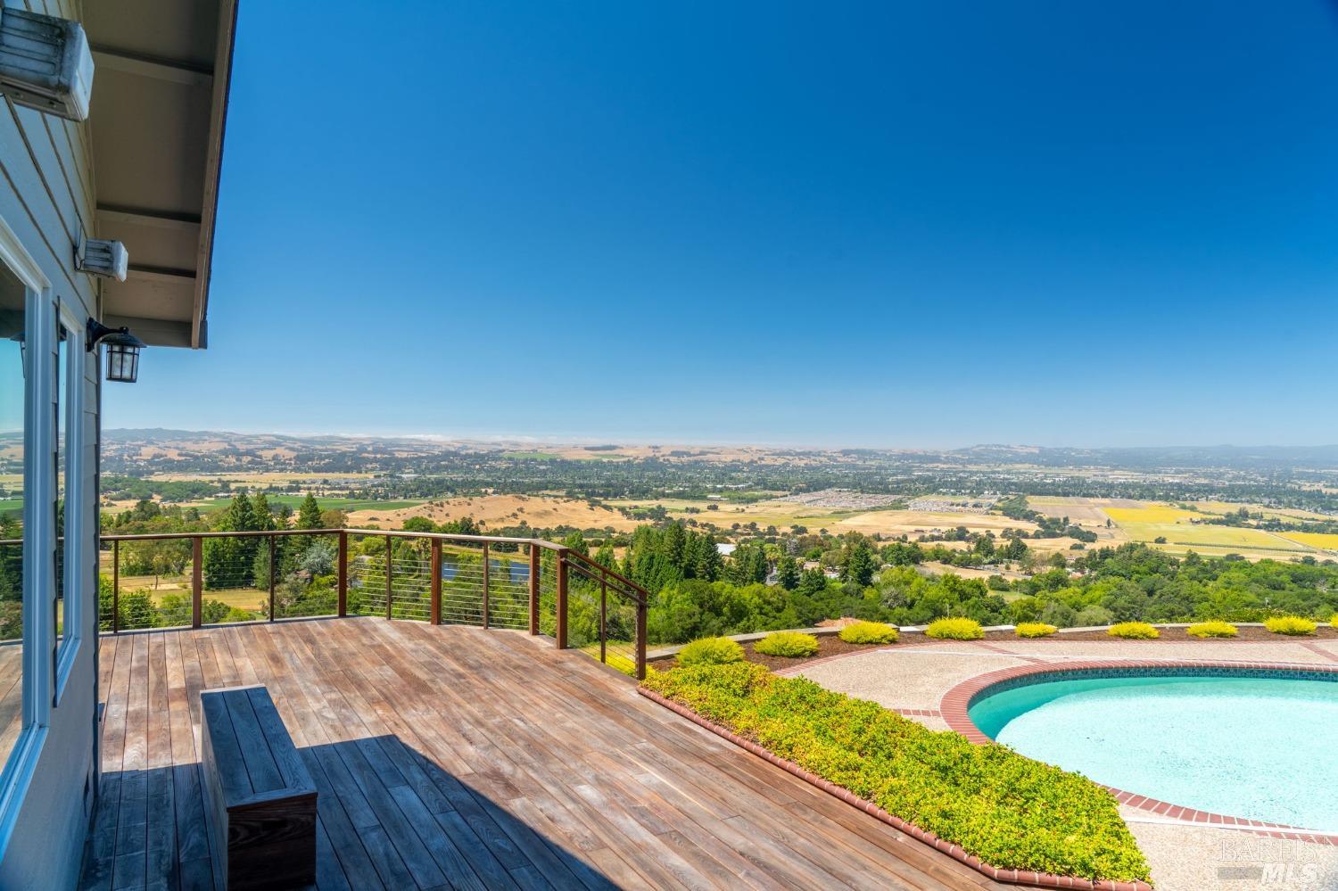 4133 Orr Ranch Road Santa Rosa, CA 95404 - Photo 45 of 50 a view of a city from a terrace